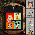 Personalized Disney Character All Over Shirt Custom Name Gift All Over Shirt GradoCreations