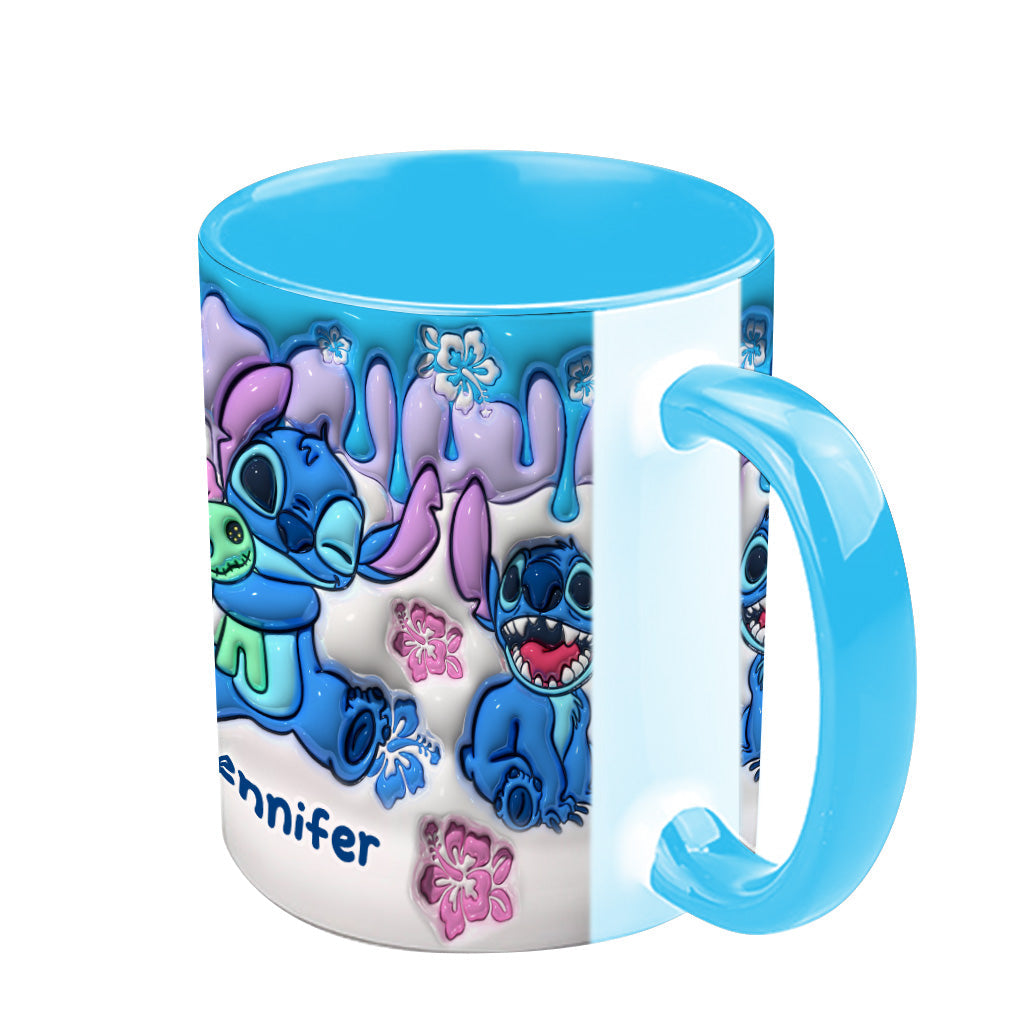 Personalized Ohana Accent Mug Custom Name Gift for Mom/Dad Accent Mug GradoCreations