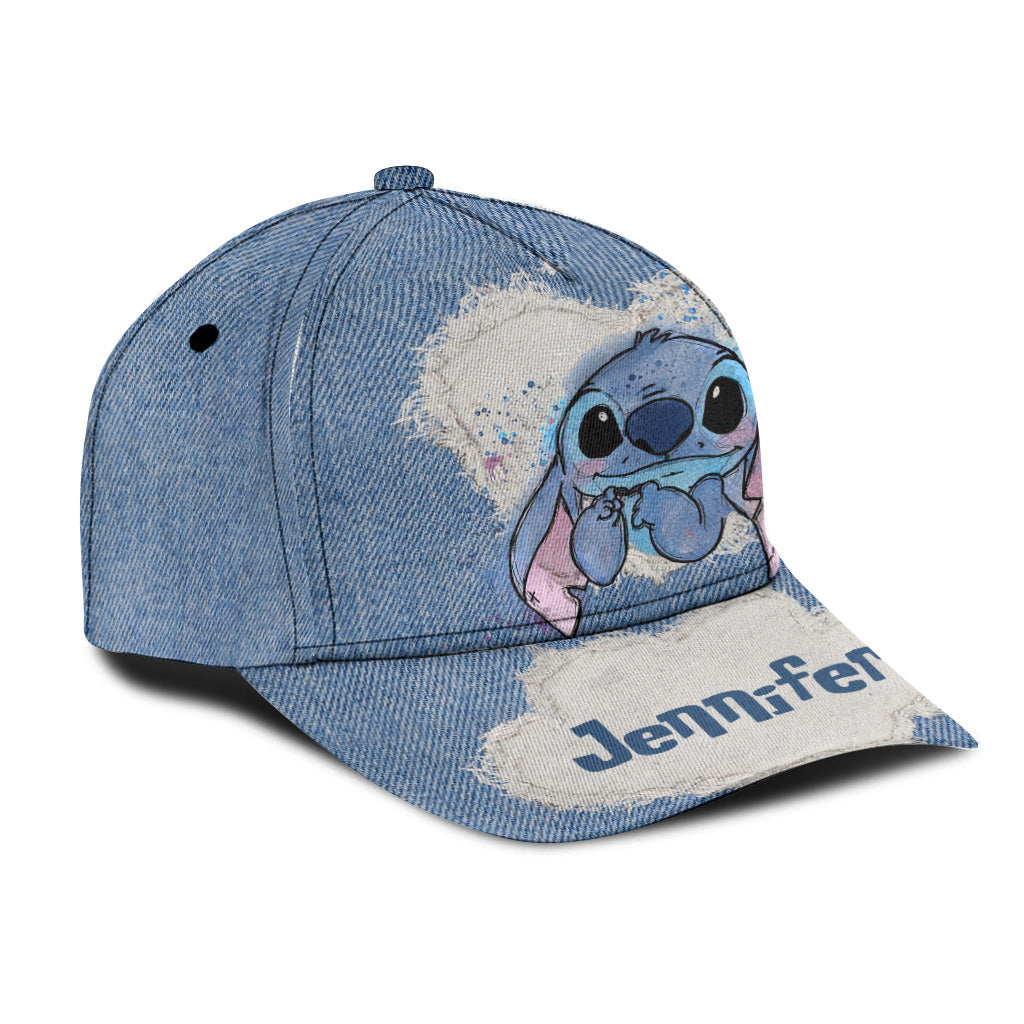 Personalized Denim Classic Cap Custom Name Gift for Birthday Classic Cap GradoCreations