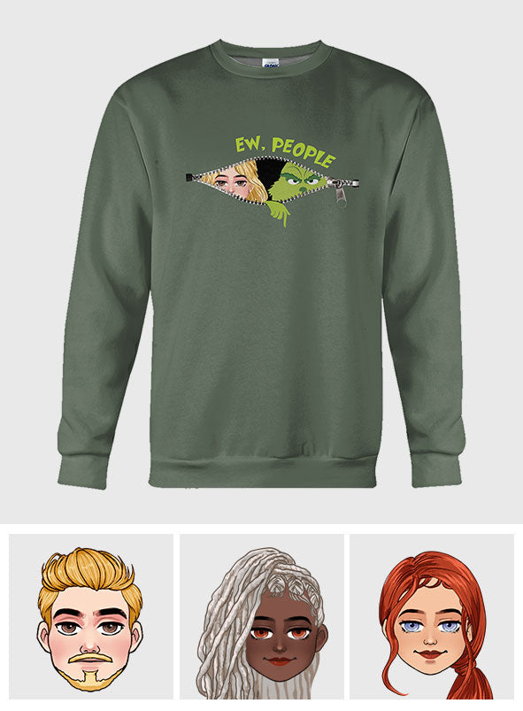 Personalized Green Mischief All-Over Christmas Shirt Gift All Over Shirt GradoCreations