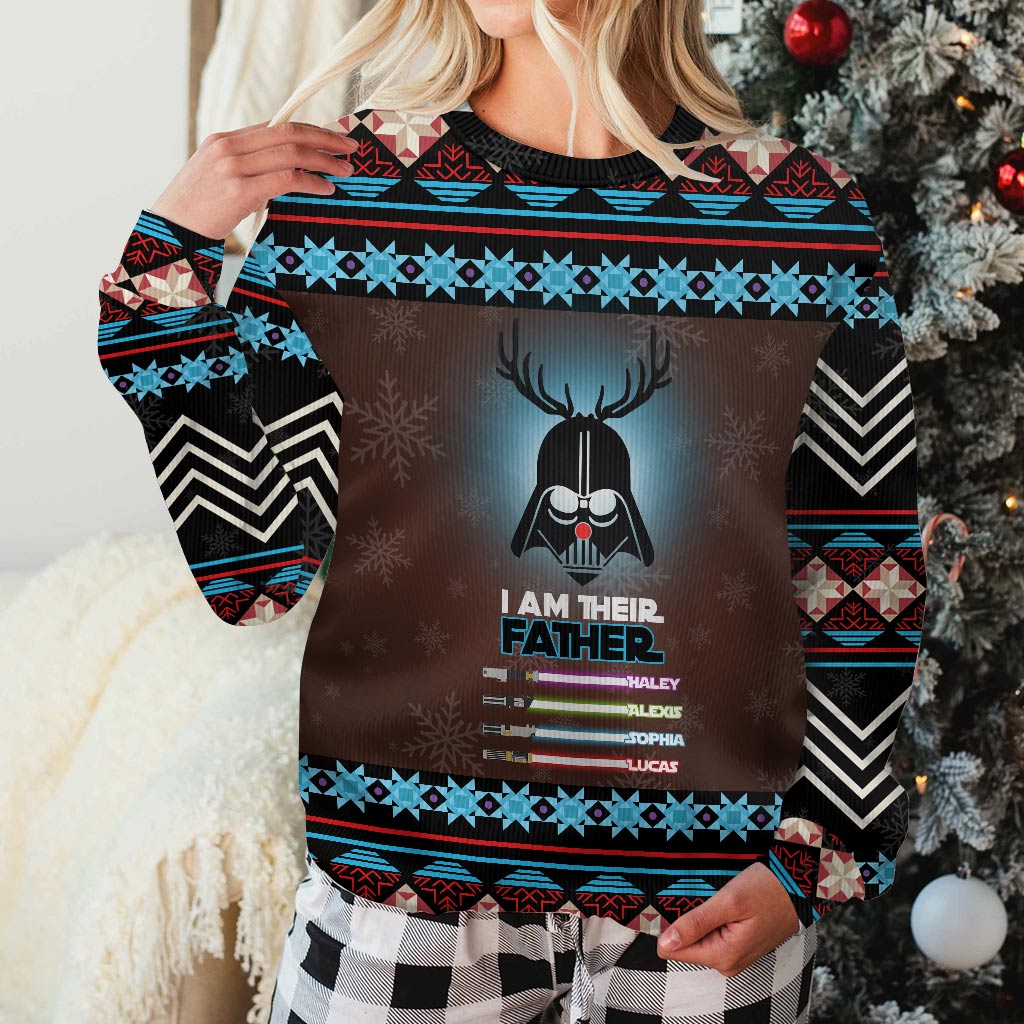 Personalized I Am Their Father Sweater Custom Family Gift Sweater GradoCreations