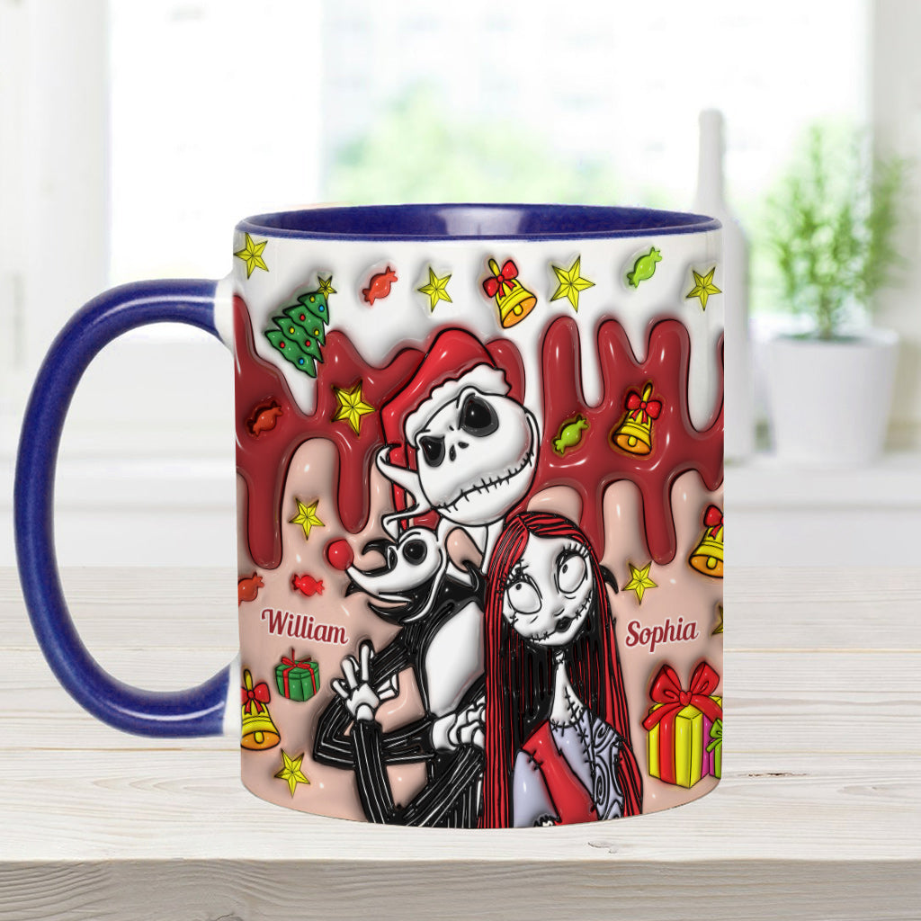 Personalized Nightmare Mug Custom Name Couples Gift Halloween Christmas Accent Mug GradoCreations