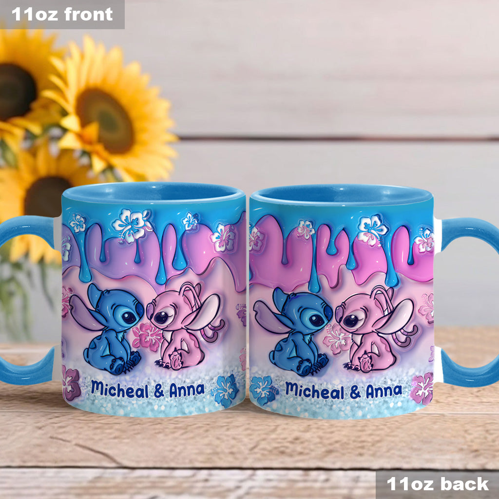 Personalized Ohana Accent Mug Unique Gift for Couples Accent Mug GradoCreations