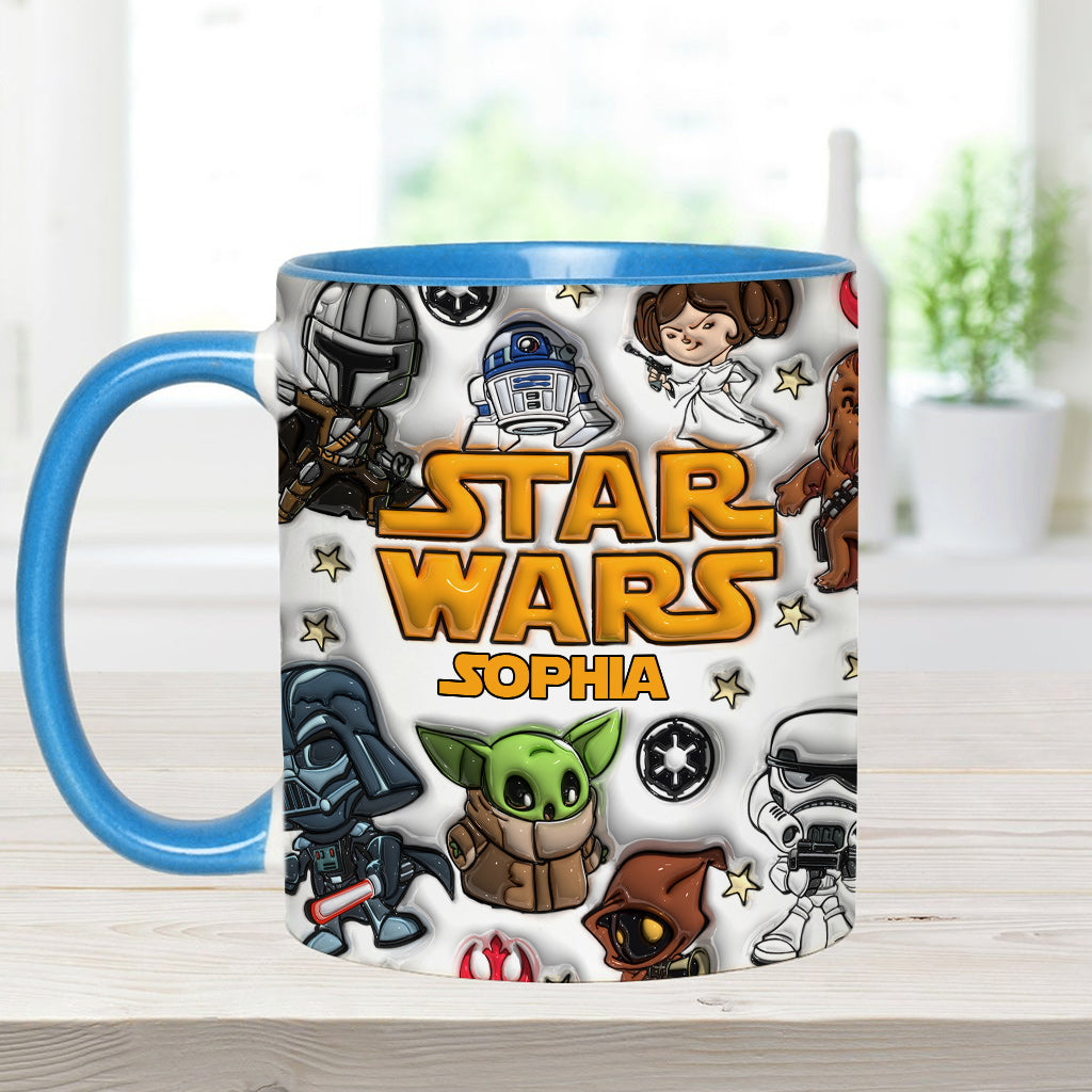 Personalized Star Wars Accent Mug Custom Name Gift for Kids Accent Mug GradoCreations