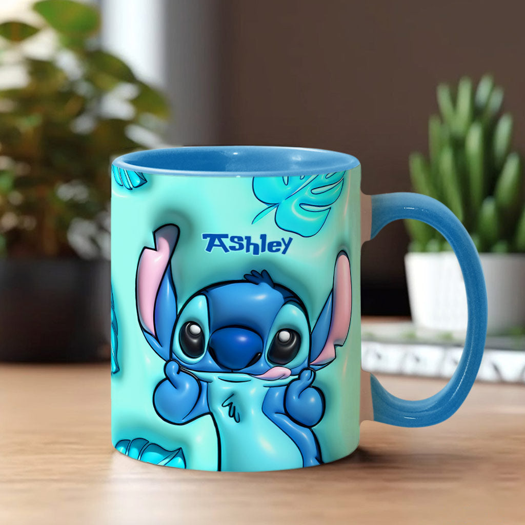 Personalized Ohana Accent Mug Custom Name Gift for Mom Accent Mug GradoCreations