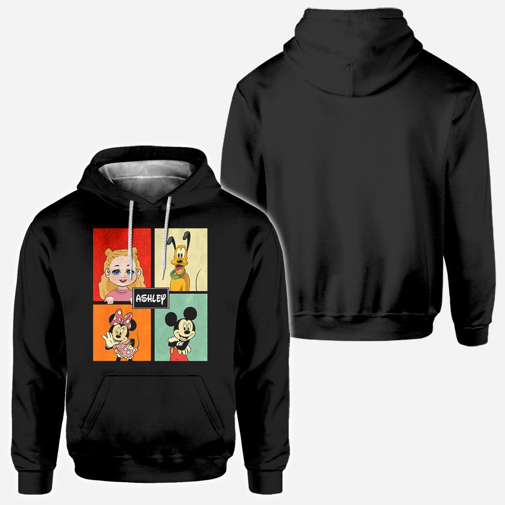 Personalized Disney Character All Over Shirt Custom Name Gift All Over Shirt GradoCreations