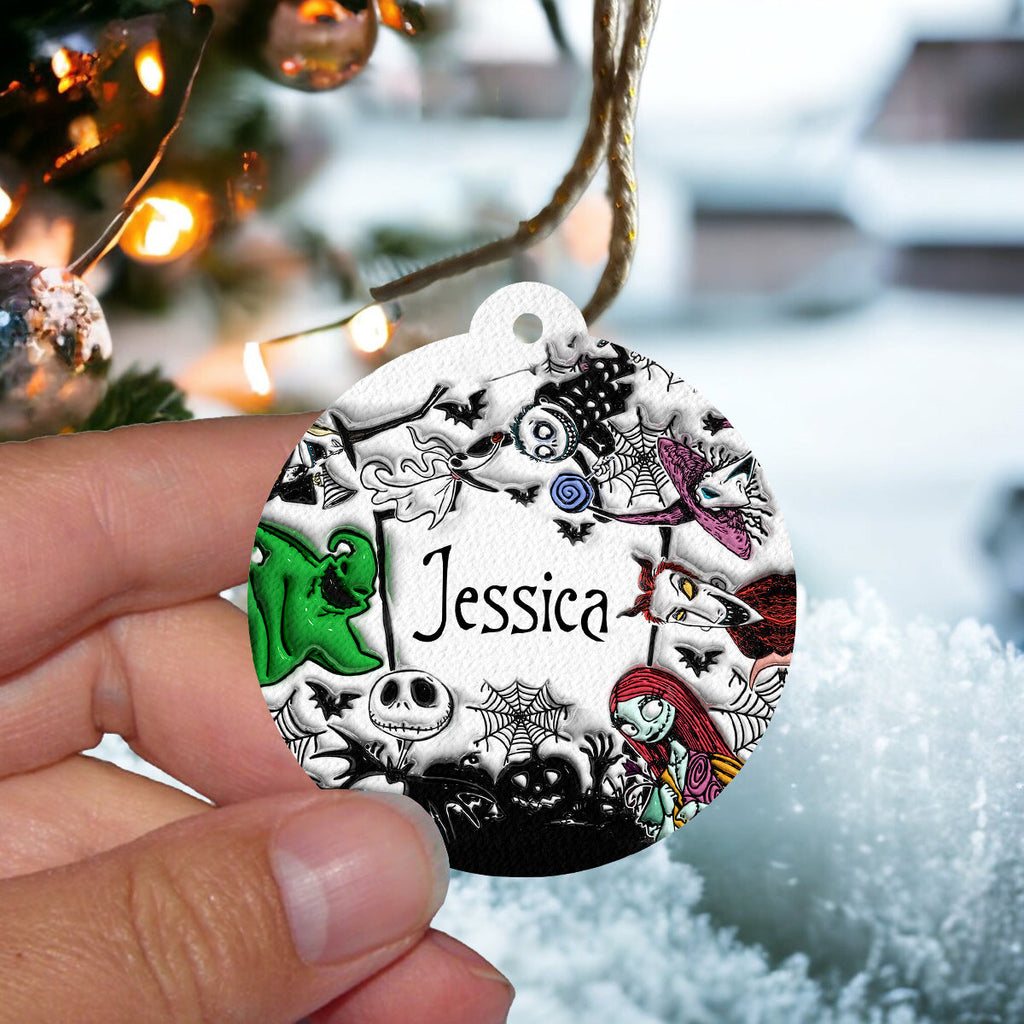 Personalized Nightmare Before Christmas Air Freshener Gift Circle Air Freshener GradoCreations