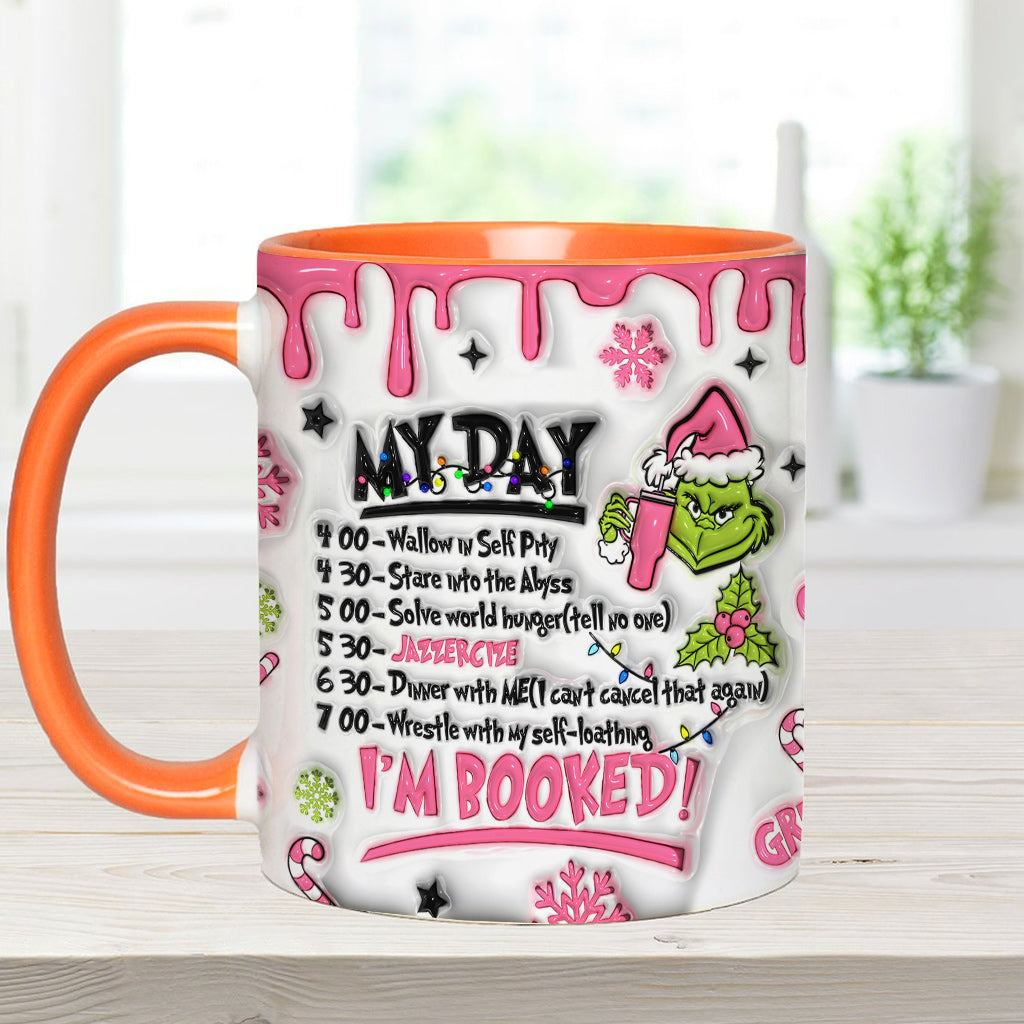 Personalized Christmas Accent Mug with Grinch Design for Hot Cocoa Accent Mug GradoCreations