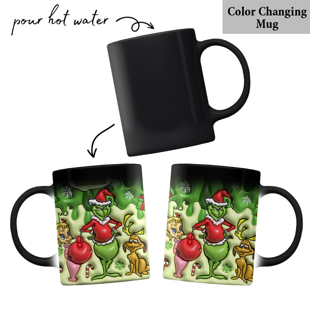 Personalized Merry Grinchmas Mug Custom Name Christmas Gift Mug GradoCreations