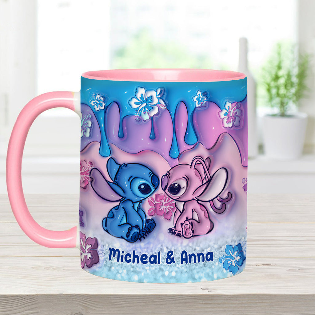 Personalized Ohana Accent Mug Unique Gift for Couples Accent Mug GradoCreations