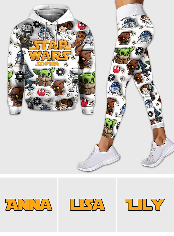 Personalized Star Wars Hoodie and Leggings Set Custom Name Gift Hoodie & Leggings GradoCreations