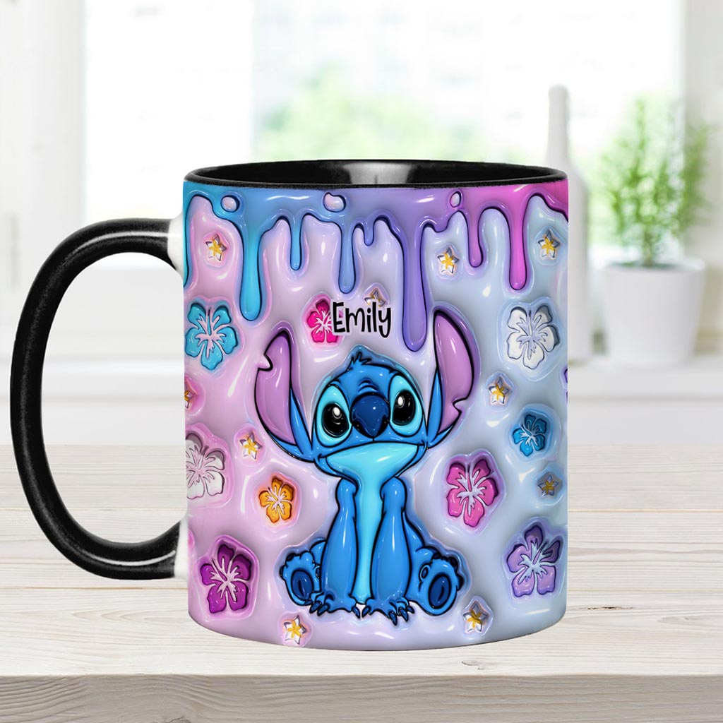 Personalized Ohana Accent Mug Custom Name Gift for Family Accent Mug GradoCreations