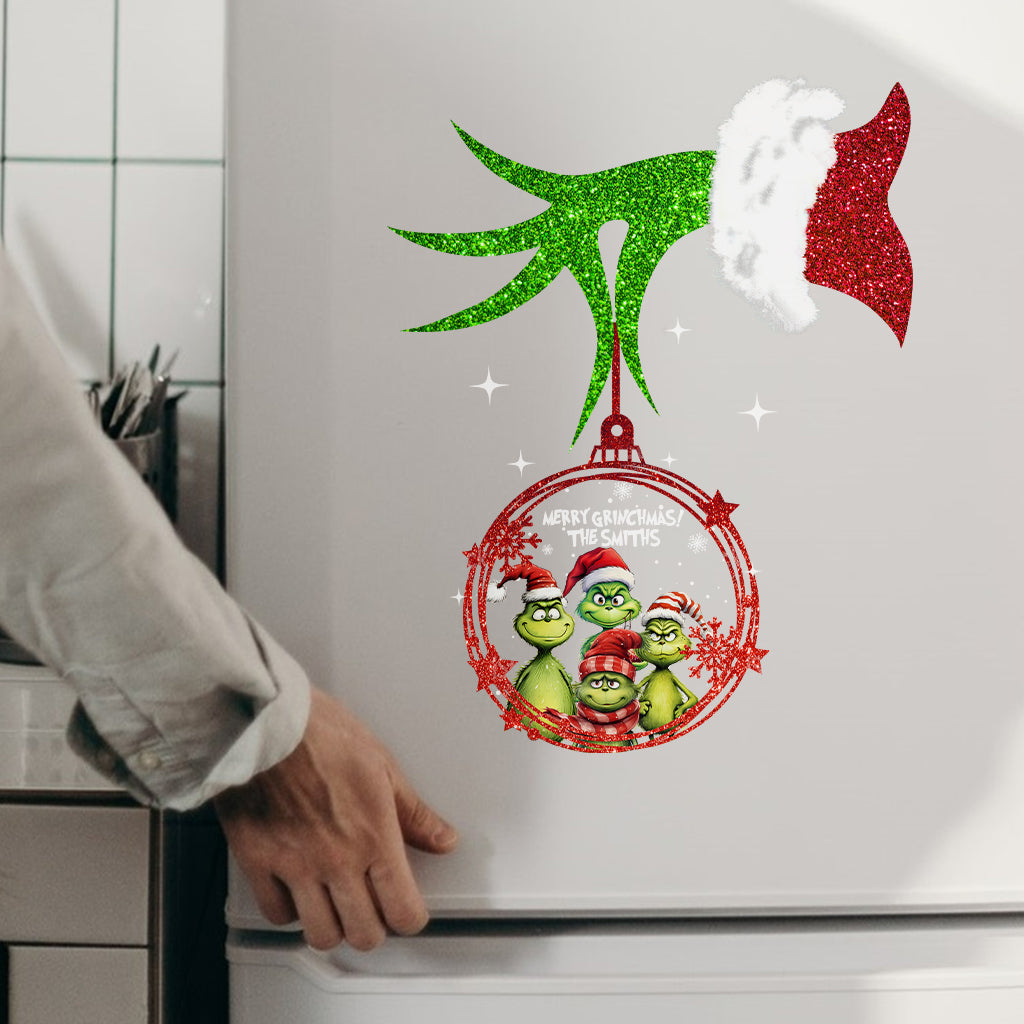 Personalized Merry Grinchmas Decal Die Cut for Christmas Decal Die Cut GradoCreations