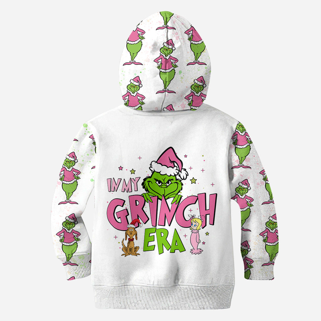 Personalized Grinch Era Christmas Hoodie and Leggings Set Hoodie & Leggings GradoCreations