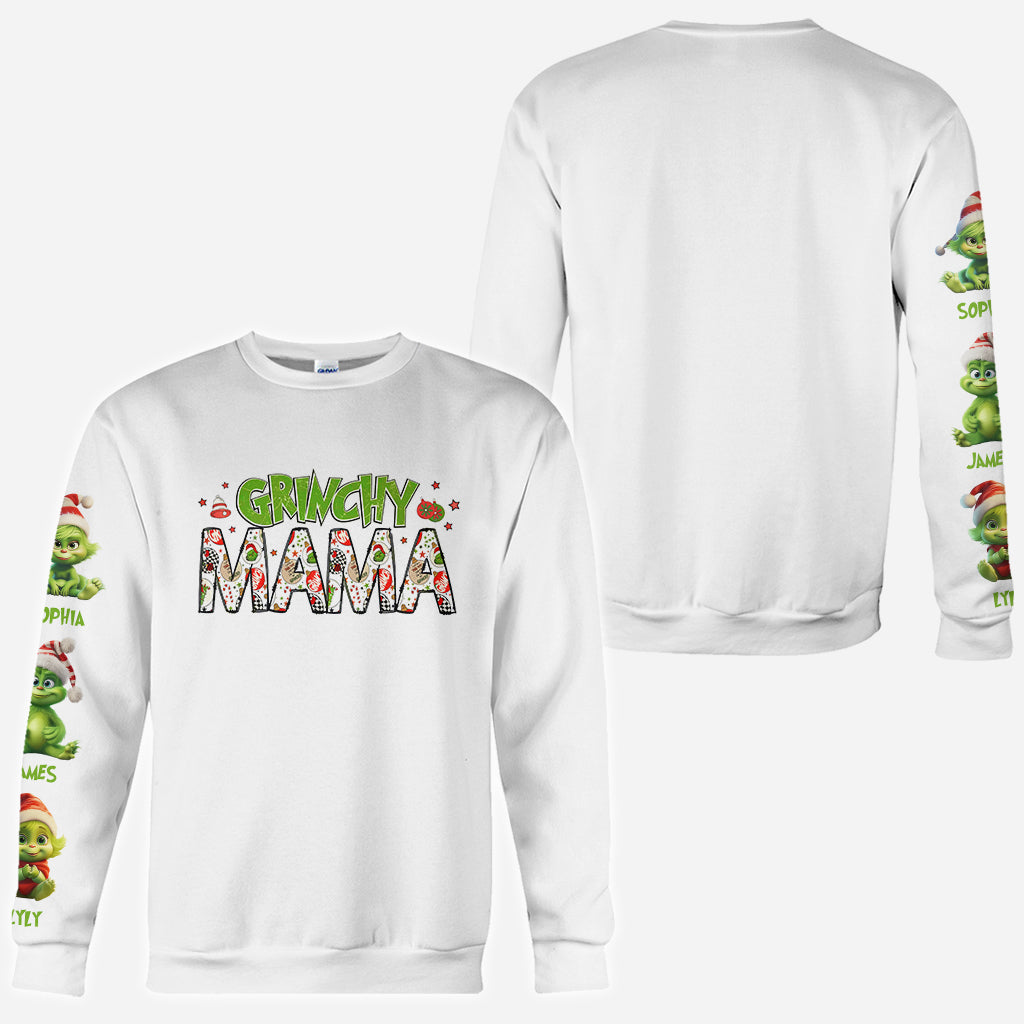 Personalized Grinch Mama All Over Shirt for Christmas Gift All Over Shirt GradoCreations