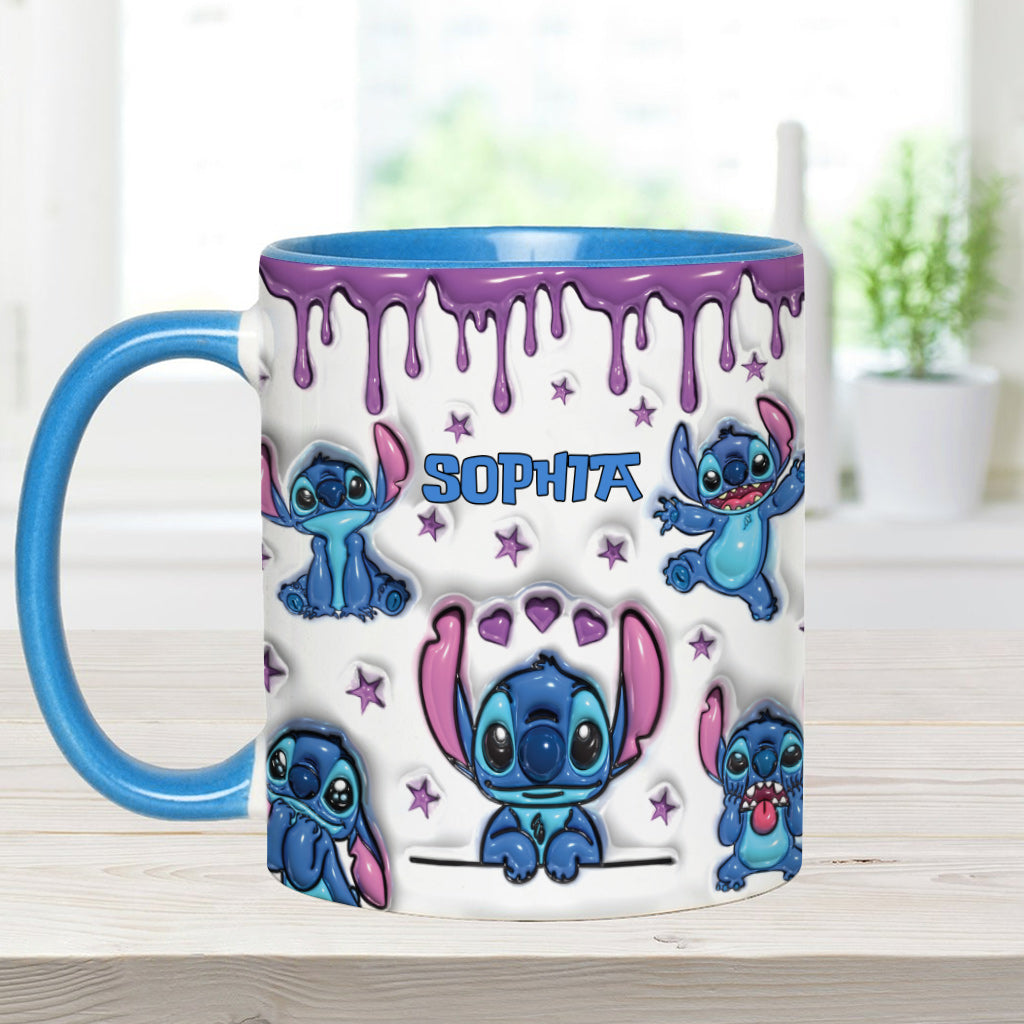 Personalized Ohana Accent Mug Custom Name Gift for Family Accent Mug GradoCreations