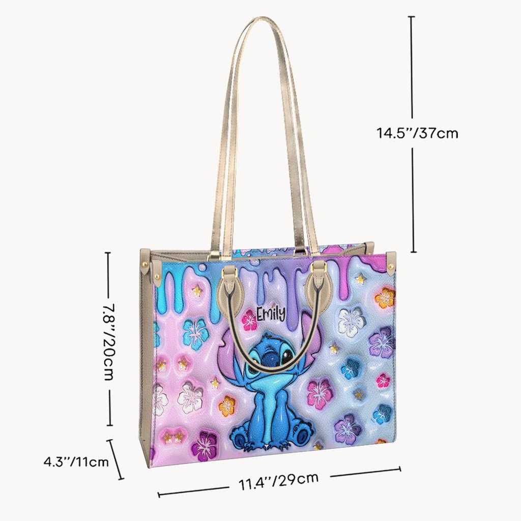 Personalized Ohana Leather Handbag Custom Name Gift for Her Leather Handbag GradoCreations