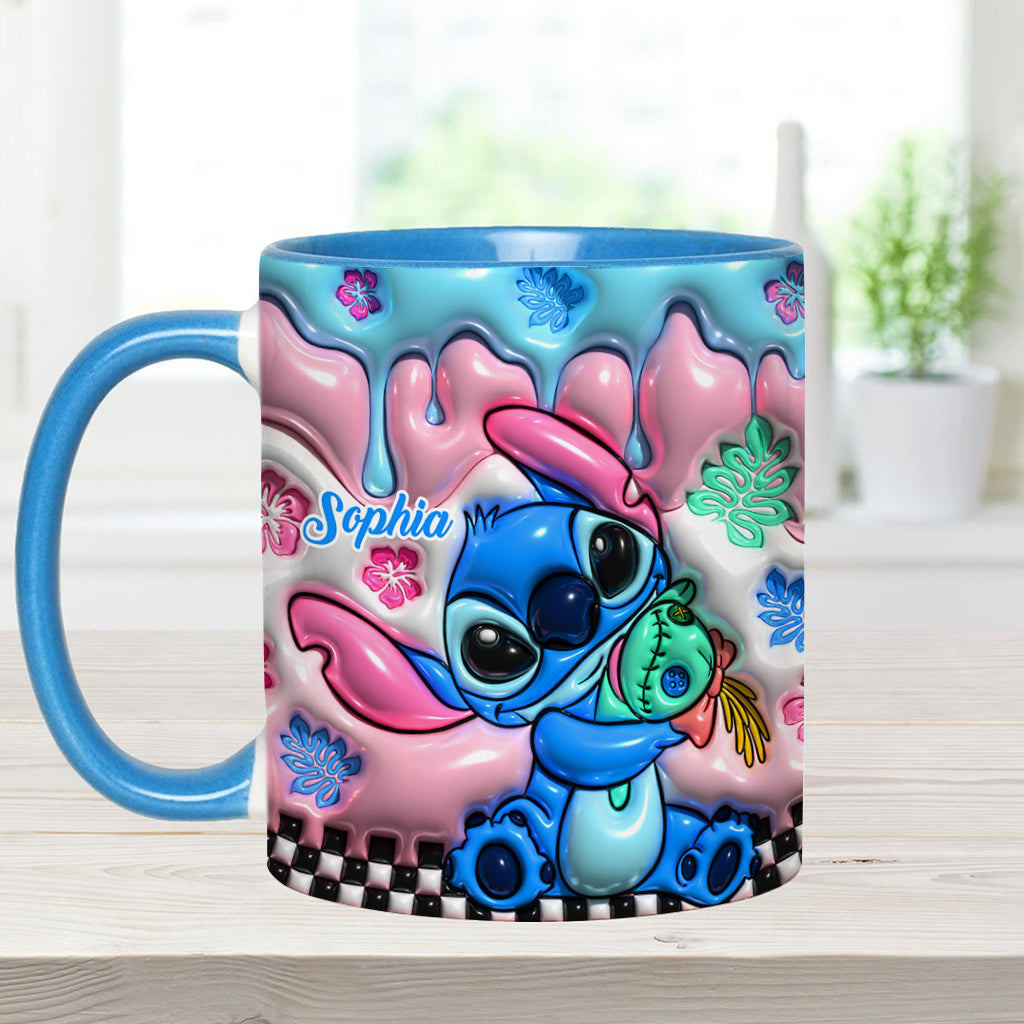 Personalized Ohana Accent Mug Custom Name Gift for Family Accent Mug GradoCreations