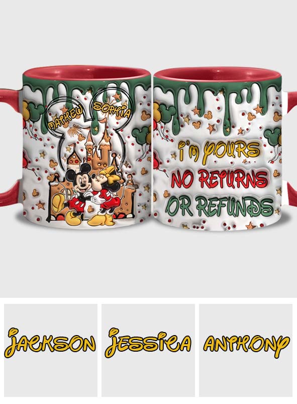 Personalized Accent Mug with Two-Tone Design for Couples Accent Mug GradoCreations