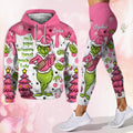 Personalized Grinch Hoodie and Leggings Set for Christmas | Custom Name Gift Hoodie & Leggings GradoCreations
