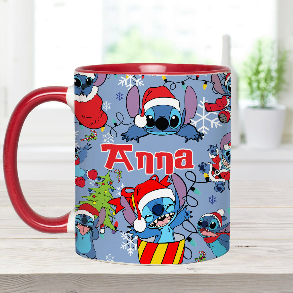Personalized Ohana Accent Mug Custom Name Christmas Gift Accent Mug GradoCreations