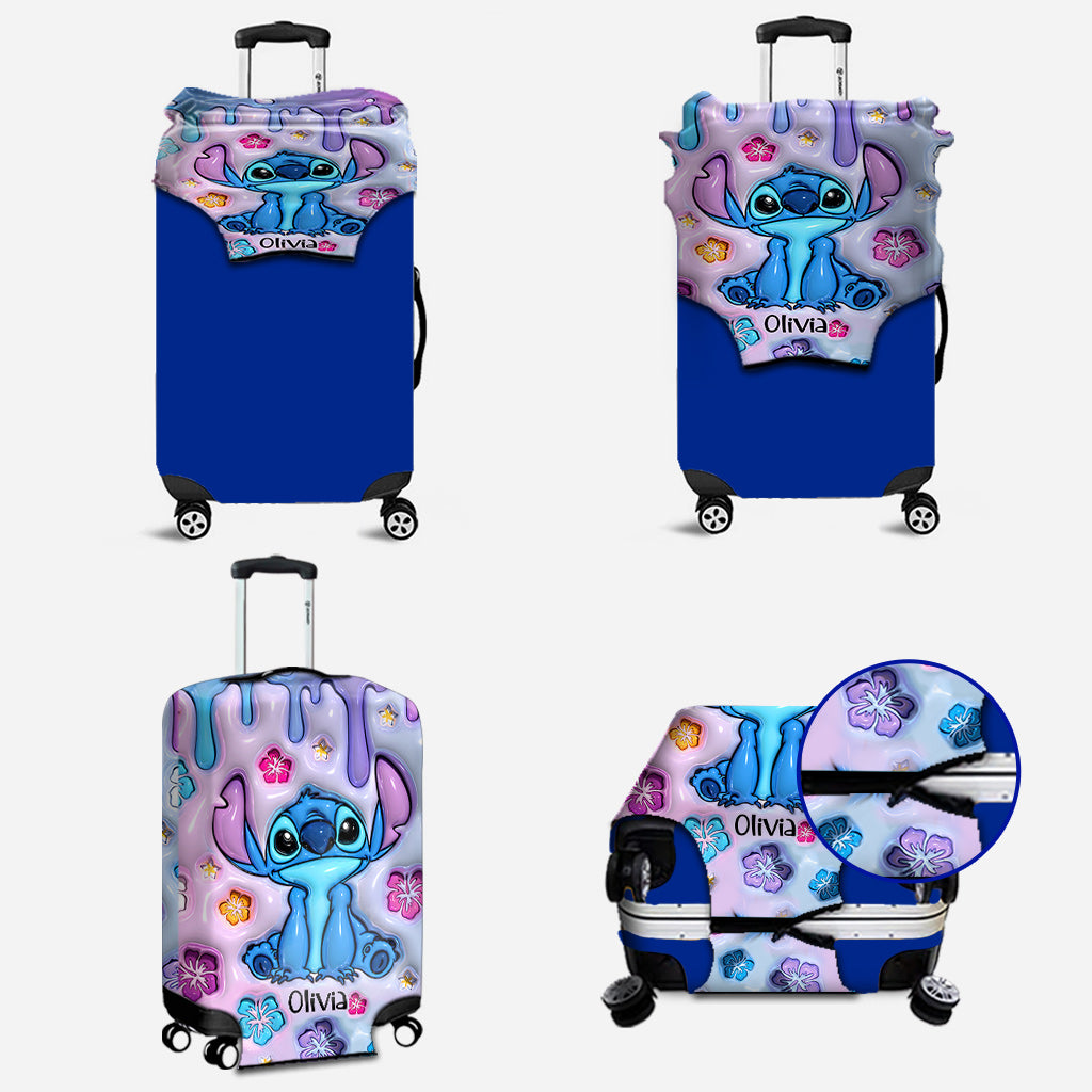 Personalized Ohana Luggage Cover Custom Name Gift for Travelers Luggage Cover GradoCreations