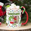Personalized Grinch Mode Accent Mug Custom Name Holiday Gift Accent Mug GradoCreations