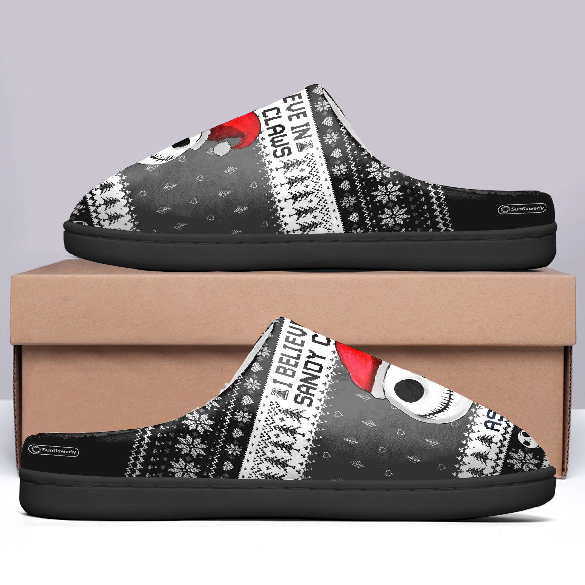 Personalized Nightmare Before Christmas Slippers with Custom Name Slippers GradoCreations