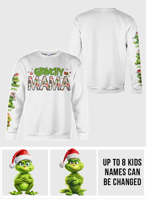 Personalized Grinch Mama All Over Shirt for Christmas Gift All Over Shirt GradoCreations