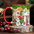 Personalized Merry Grinchmas Accent Mug Custom Name Gift Accent Mug GradoCreations
