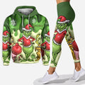 Personalized Grinch Hoodie & Leggings Set Custom Name Gift for Christmas Hoodie & Leggings GradoCreations