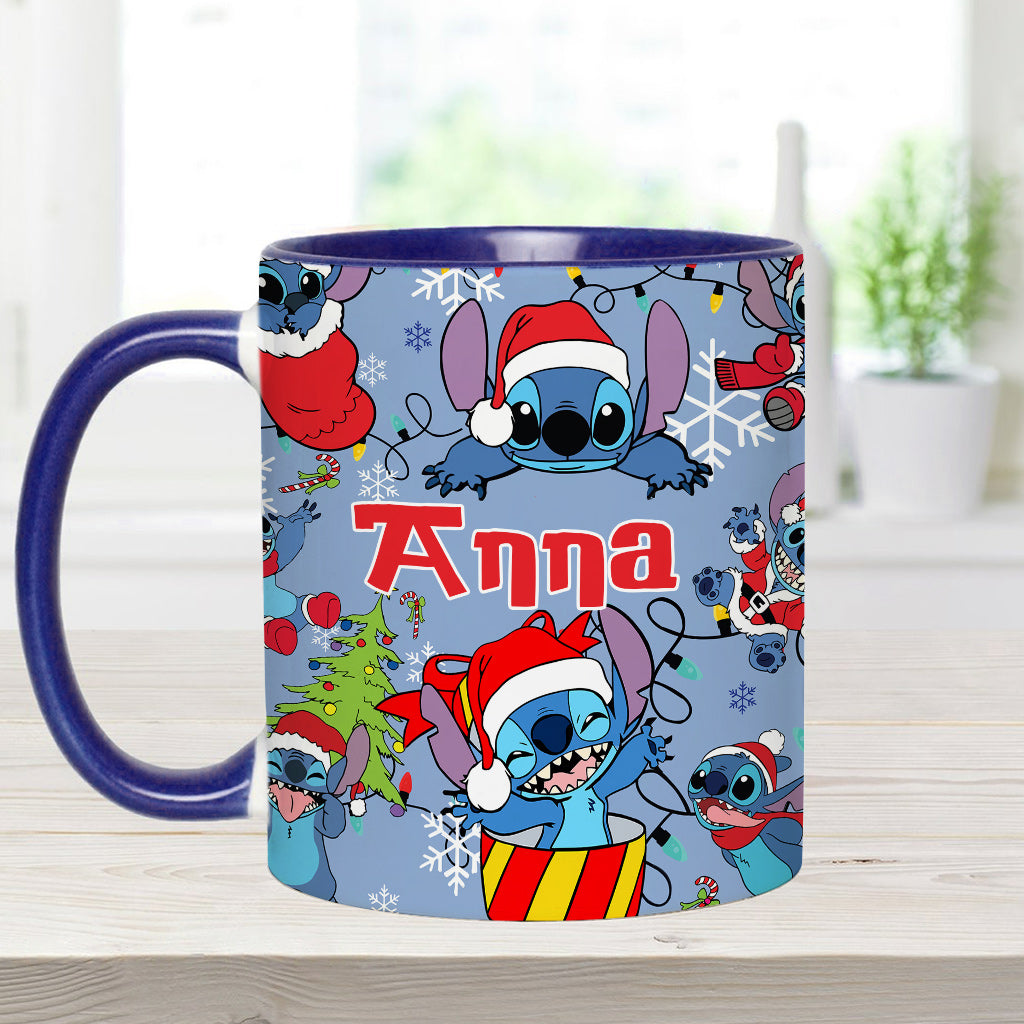 Personalized Ohana Accent Mug Custom Name Christmas Gift Accent Mug GradoCreations