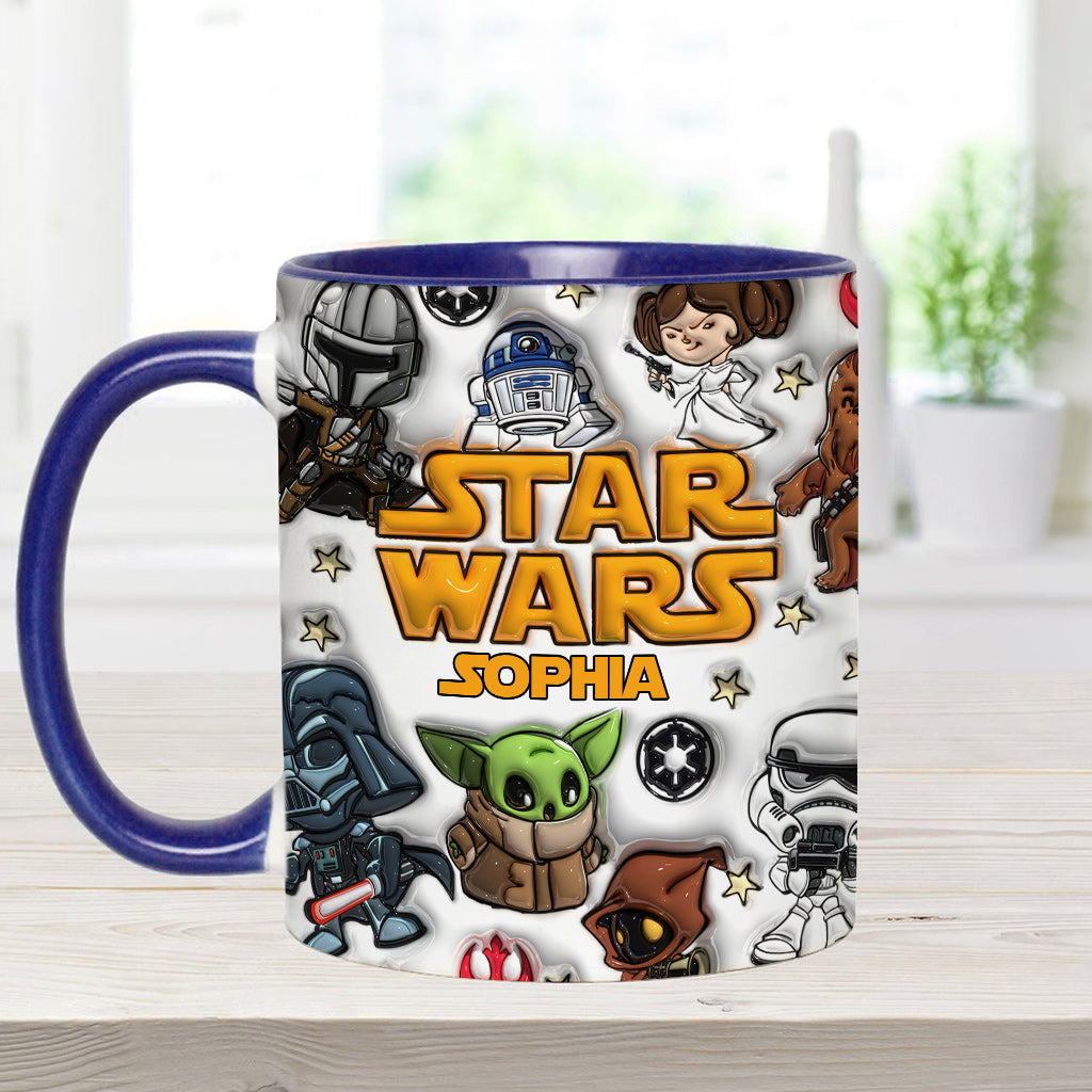 Personalized Star Wars Accent Mug Custom Name Gift for Kids Accent Mug GradoCreations