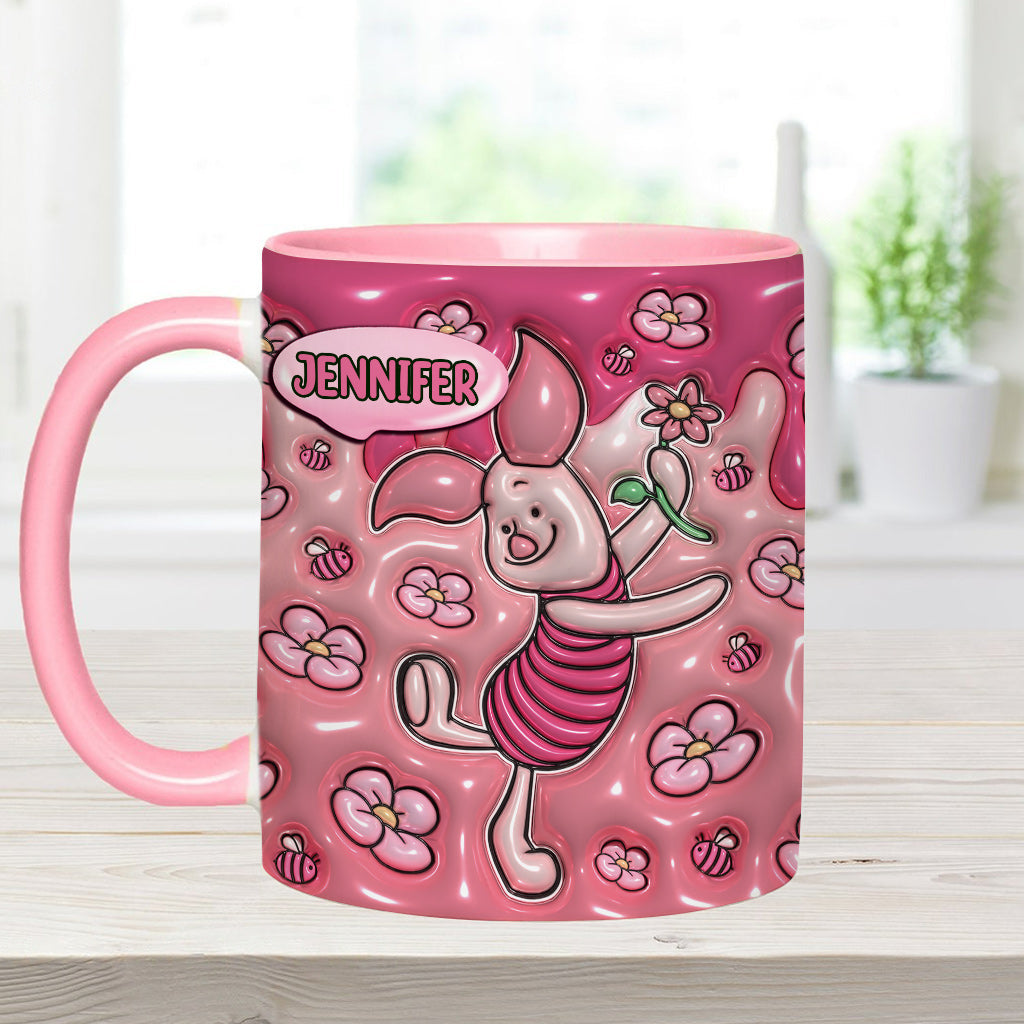 Personalized Mouse Accent Mug Custom Name Gift for Kids Accent Mug GradoCreations