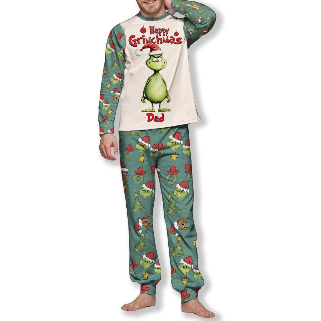 Personalized Grinch Christmas Pajama Set for Family | Custom Names Pajamas Set GradoCreations