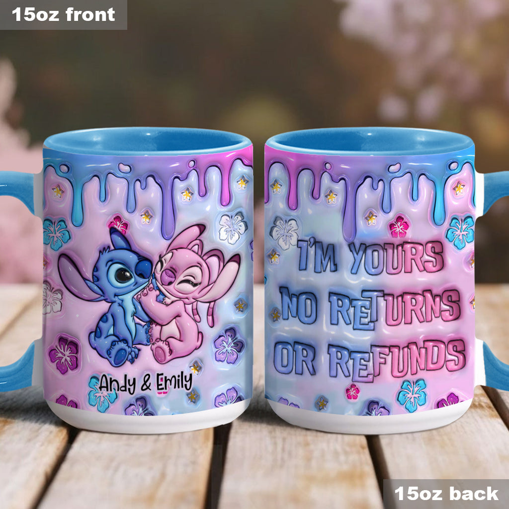 Personalized Ohana Accent Mug Custom Name Gift for Partner Accent Mug GradoCreations