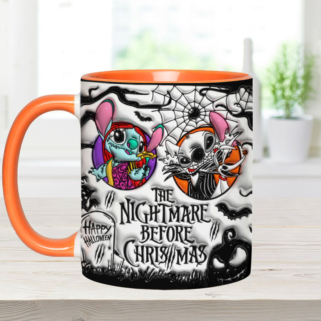 Personalized Nightmare Before Christmas Accent Mug for Gifts Accent Mug GradoCreations
