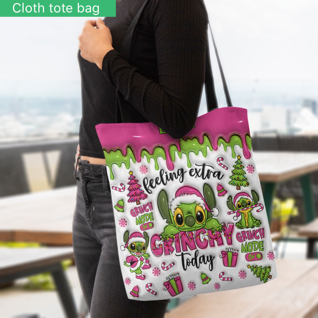 Personalized Grinch Tote Bag Custom Name Gift for Christmas Tote Bag GradoCreations