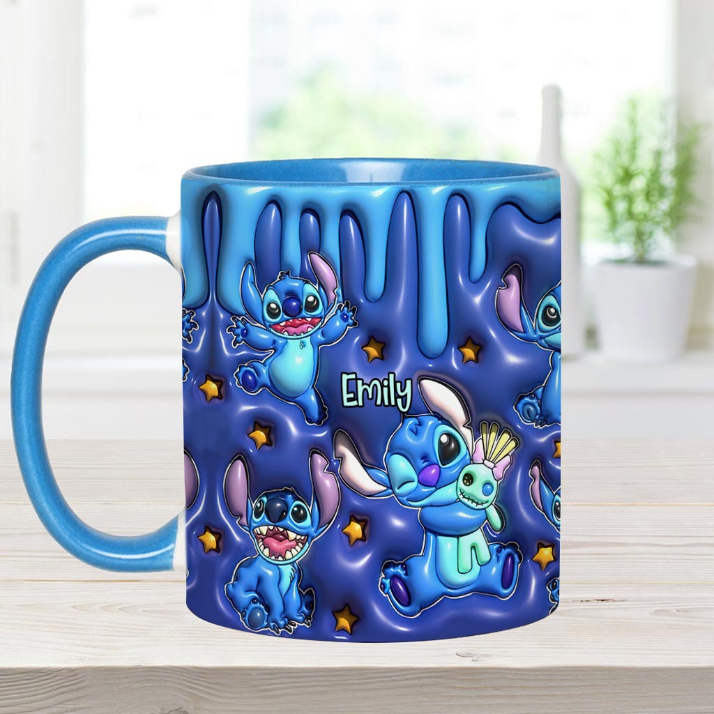 Personalized Ohana Accent Mug Custom Name Gift for Family Accent Mug GradoCreations