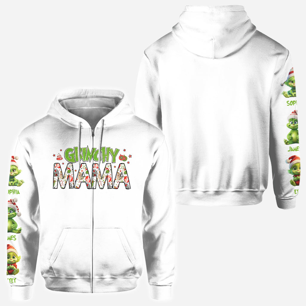 Personalized Grinch Mama All Over Shirt for Christmas Gift All Over Shirt GradoCreations