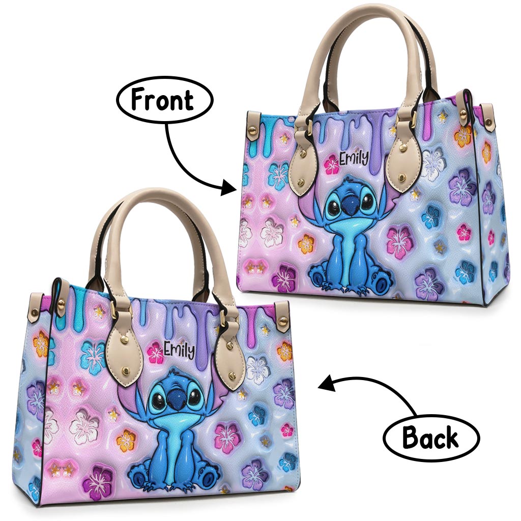 Personalized Ohana Leather Handbag Custom Name Gift for Her Leather Handbag GradoCreations