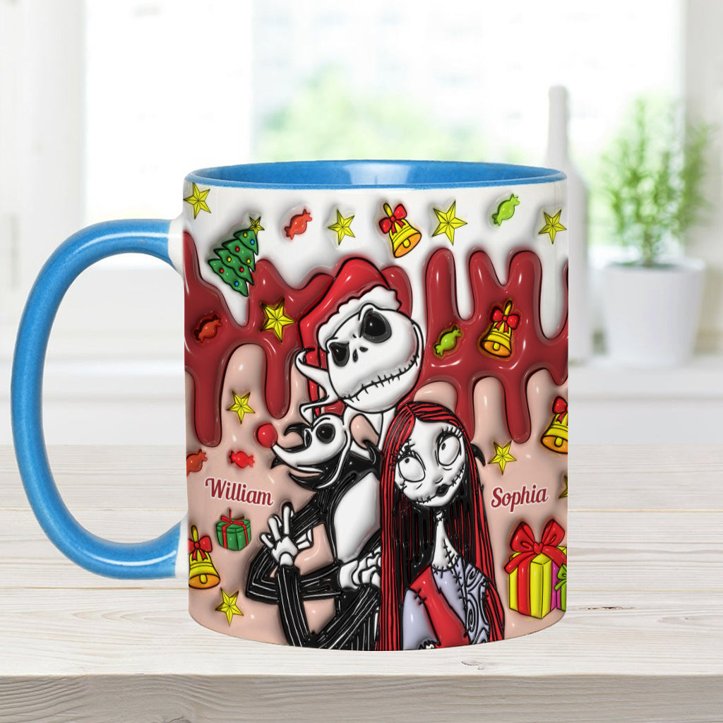Personalized Nightmare Mug Custom Name Couples Gift Halloween Christmas Accent Mug GradoCreations