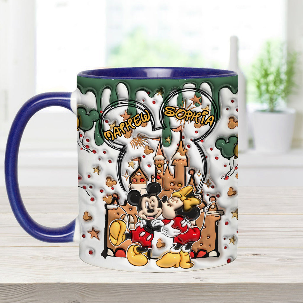Personalized Accent Mug with Two-Tone Design for Couples Accent Mug GradoCreations