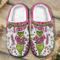 Personalized Grinch Slippers Custom Name Cozy Holiday Gift Slippers GradoCreations
