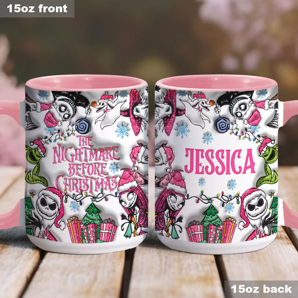 Personalized Nightmare Before Christmas Accent Mug Gift Accent Mug GradoCreations