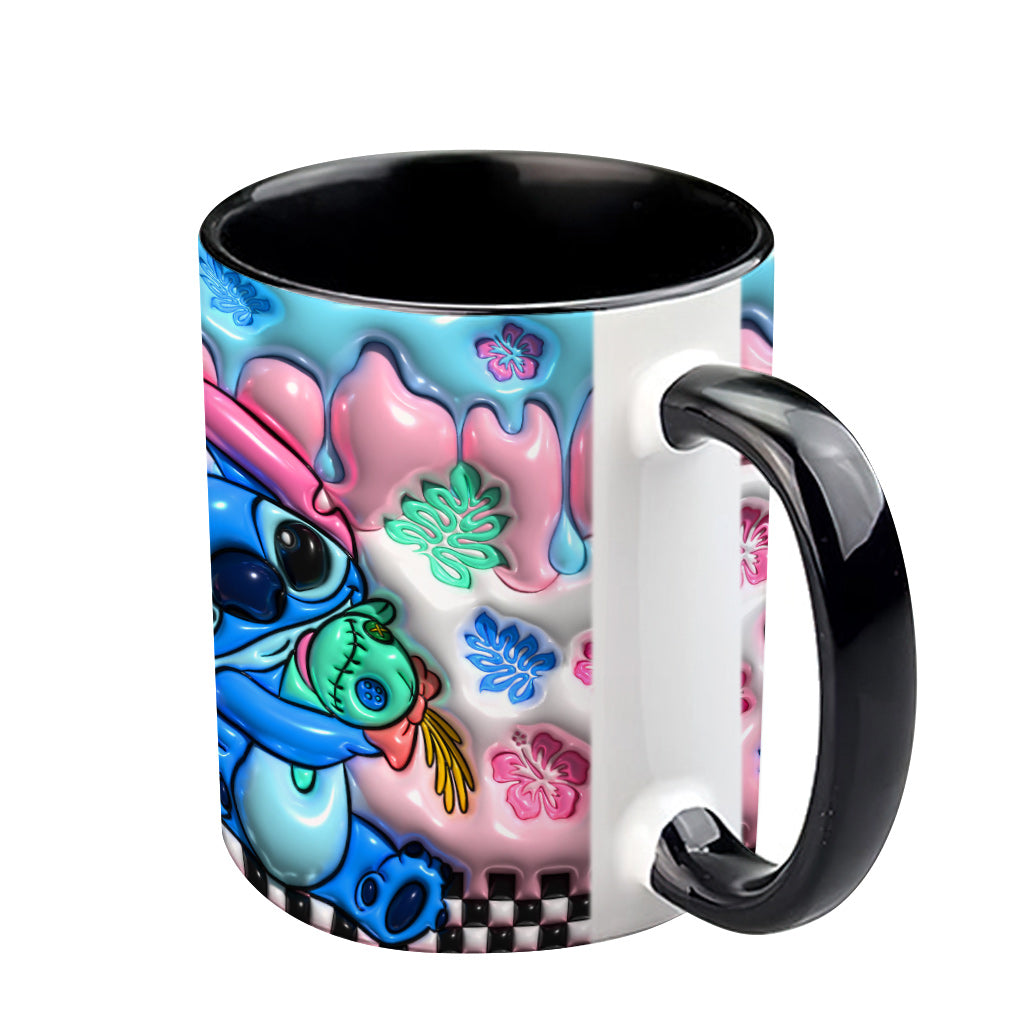 Personalized Ohana Accent Mug Custom Name Gift for Family Accent Mug GradoCreations