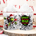 Personalized Christmas Accent Mug with Grinch Design for Holiday Gifts Accent Mug GradoCreations