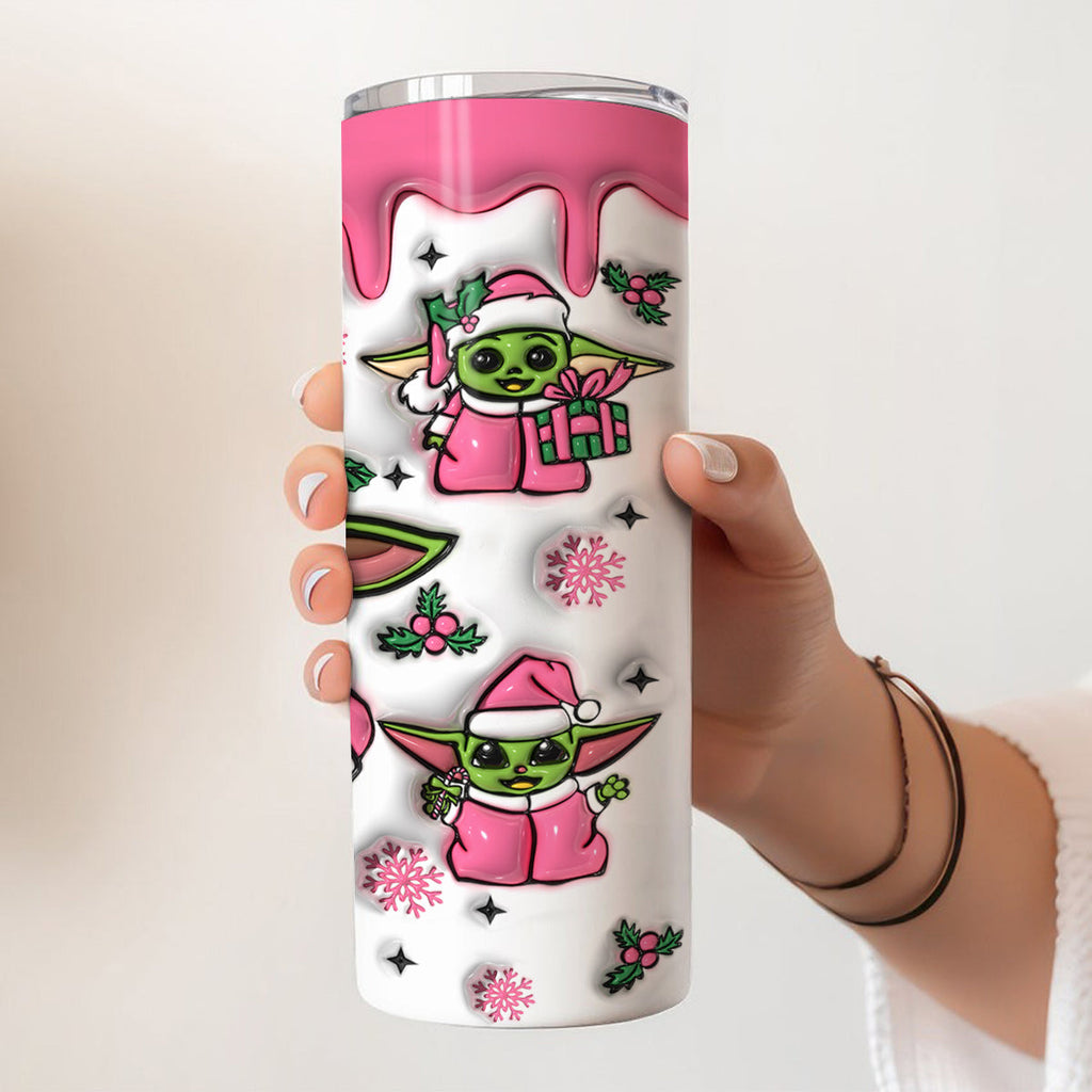 Personalized Pink Skinny Tumbler Custom Name Holiday Gift Skinny Tumbler GradoCreations