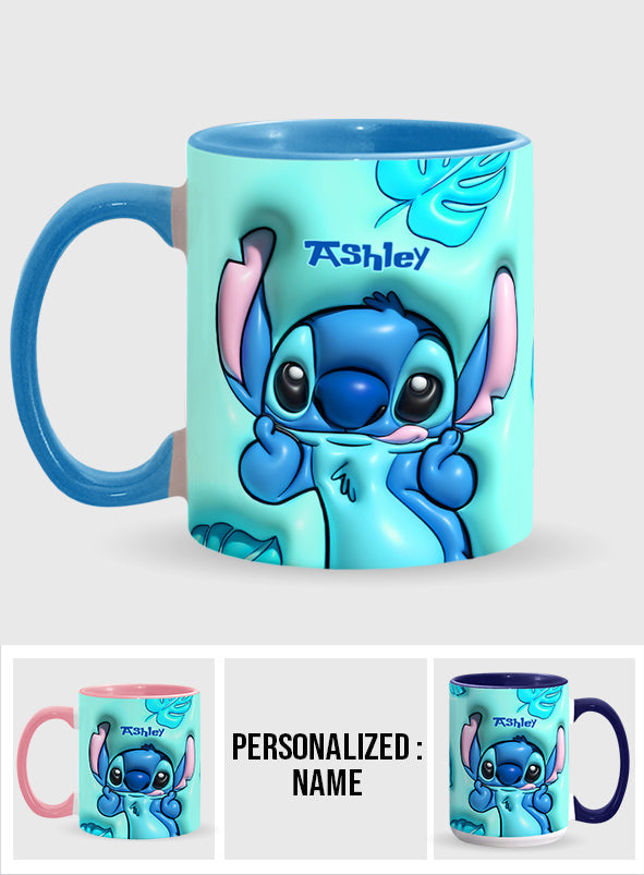 Personalized Ohana Accent Mug Custom Name Gift for Mom Accent Mug GradoCreations