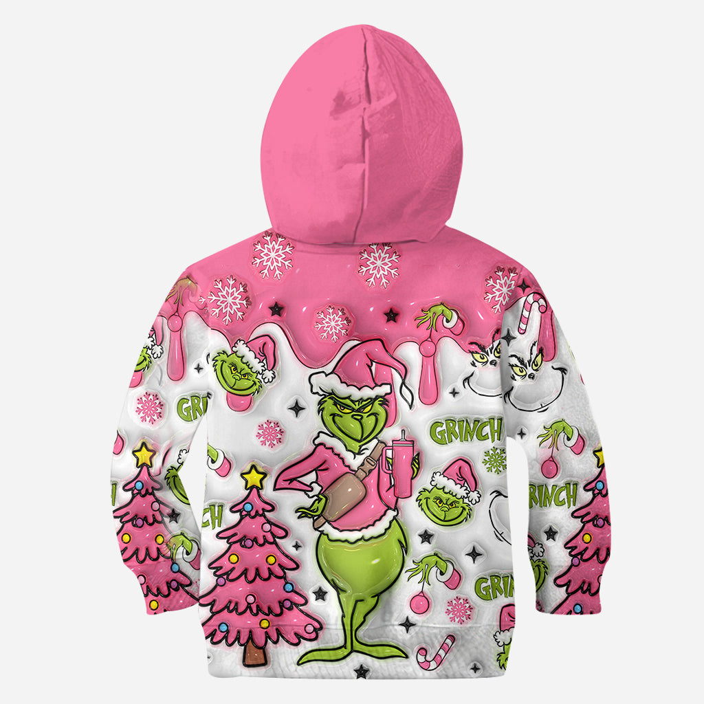 Personalized Grinch Hoodie and Leggings Set for Christmas | Custom Name Gift Hoodie & Leggings GradoCreations